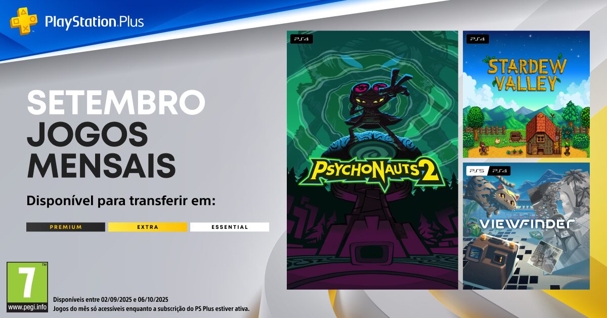 Em setembro no PlayStation Plus